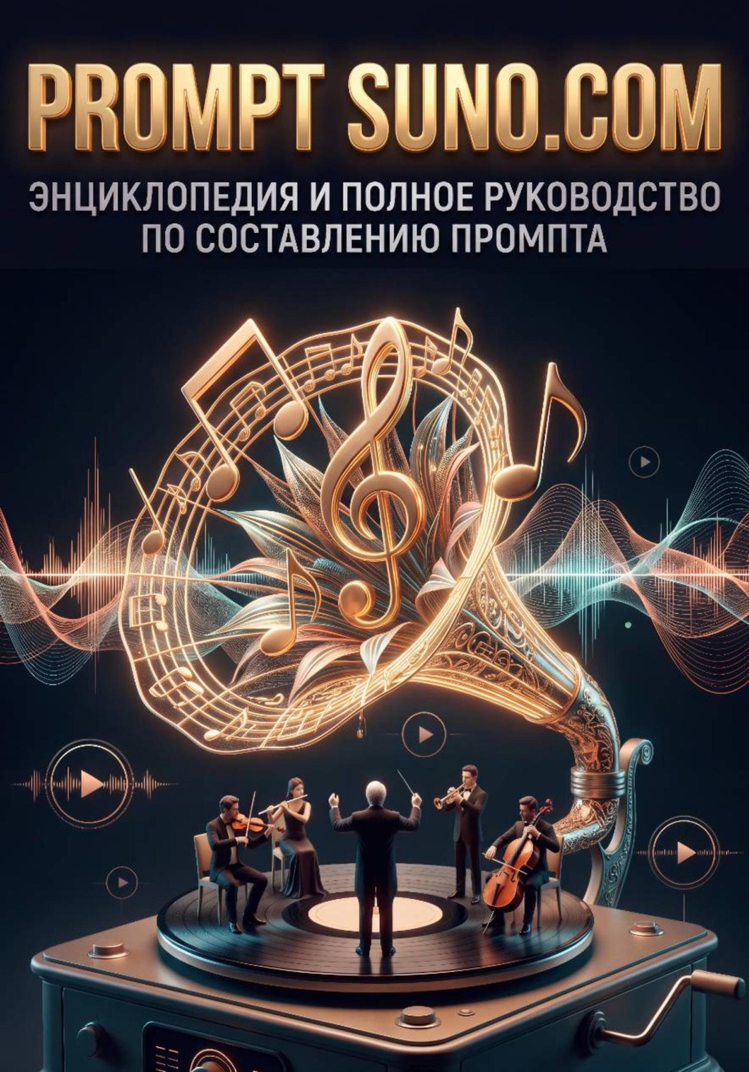 Обложка книги «ПРОМПТ SUNO.COM энциклопедия и полное руководство по составлению промпта.»