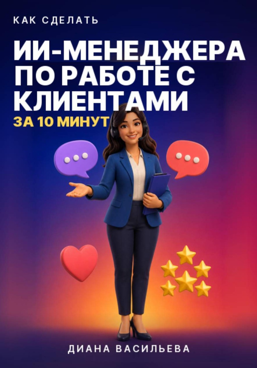 Обложка книги «КАК СДЕЛАТЬ ИИ-МЕНЕДЖЕРА ПО РАБОТЕ С КЛИЕНТАМИ ЗА 10 МИНУТ»