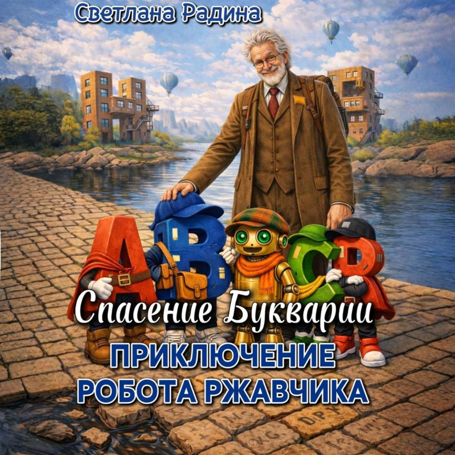 Обложка книги «Приключение робота Ржавчика. Спасение Букварии»
