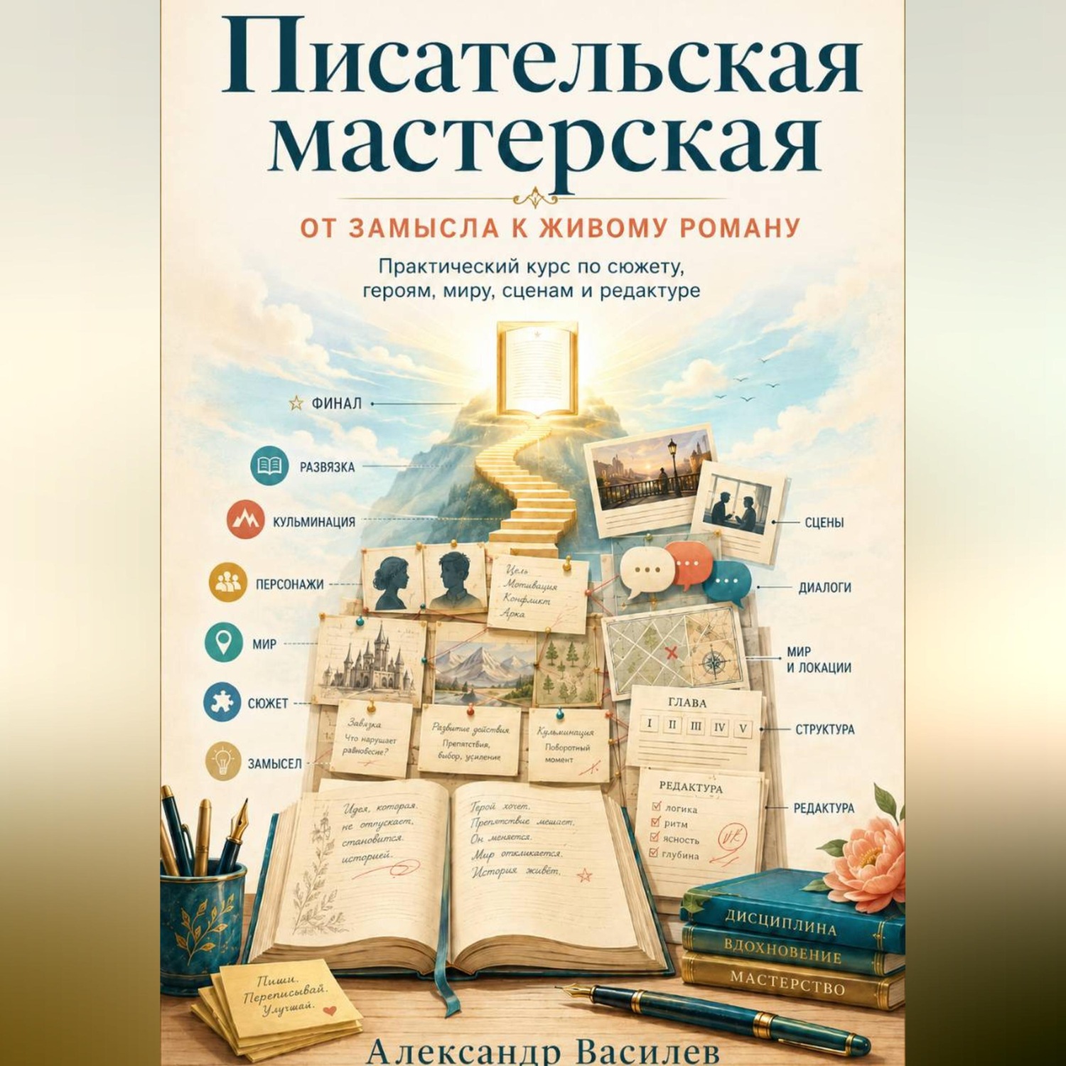 Обложка книги «ПИСАТЕЛЬСКАЯ МАСТЕРСКАЯ. От замысла к живому роману.»
