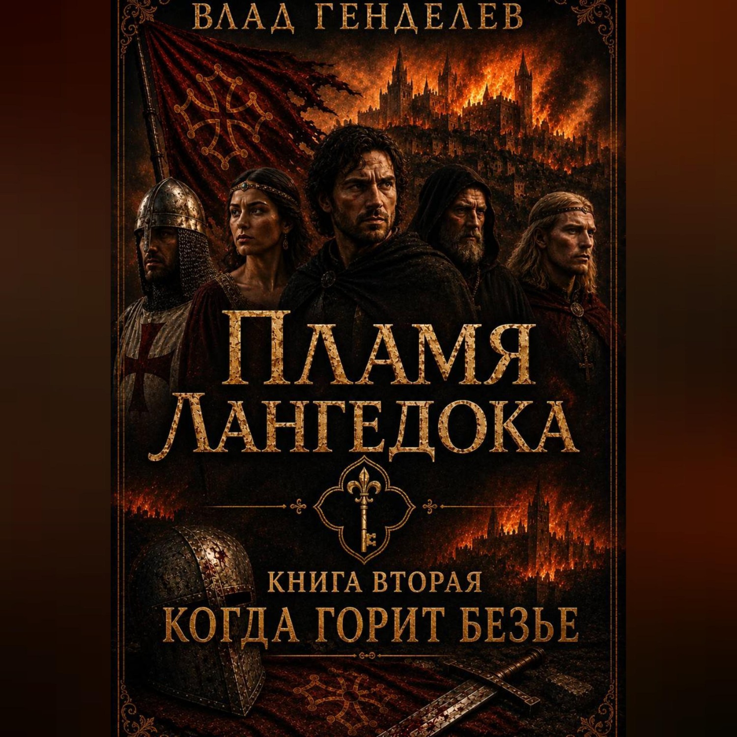 Обложка книги «Пламя Лангедока. Книга II Когда горит Безье»