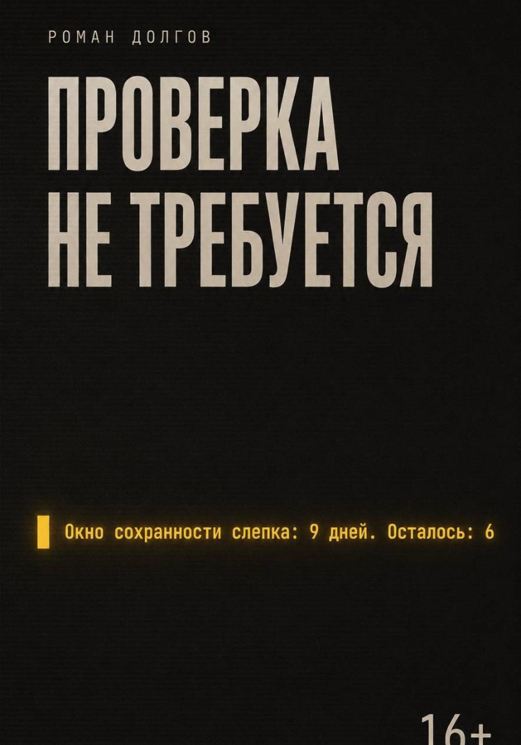 Обложка книги «Проверка не требуется»