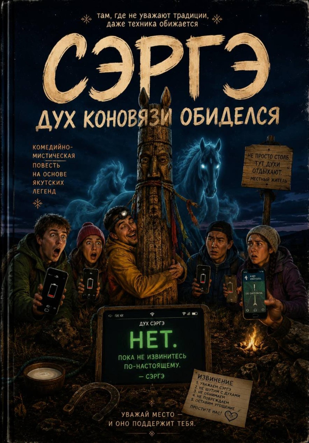 Обложка книги «СЭРГЭ. Дух коновязи обиделся»