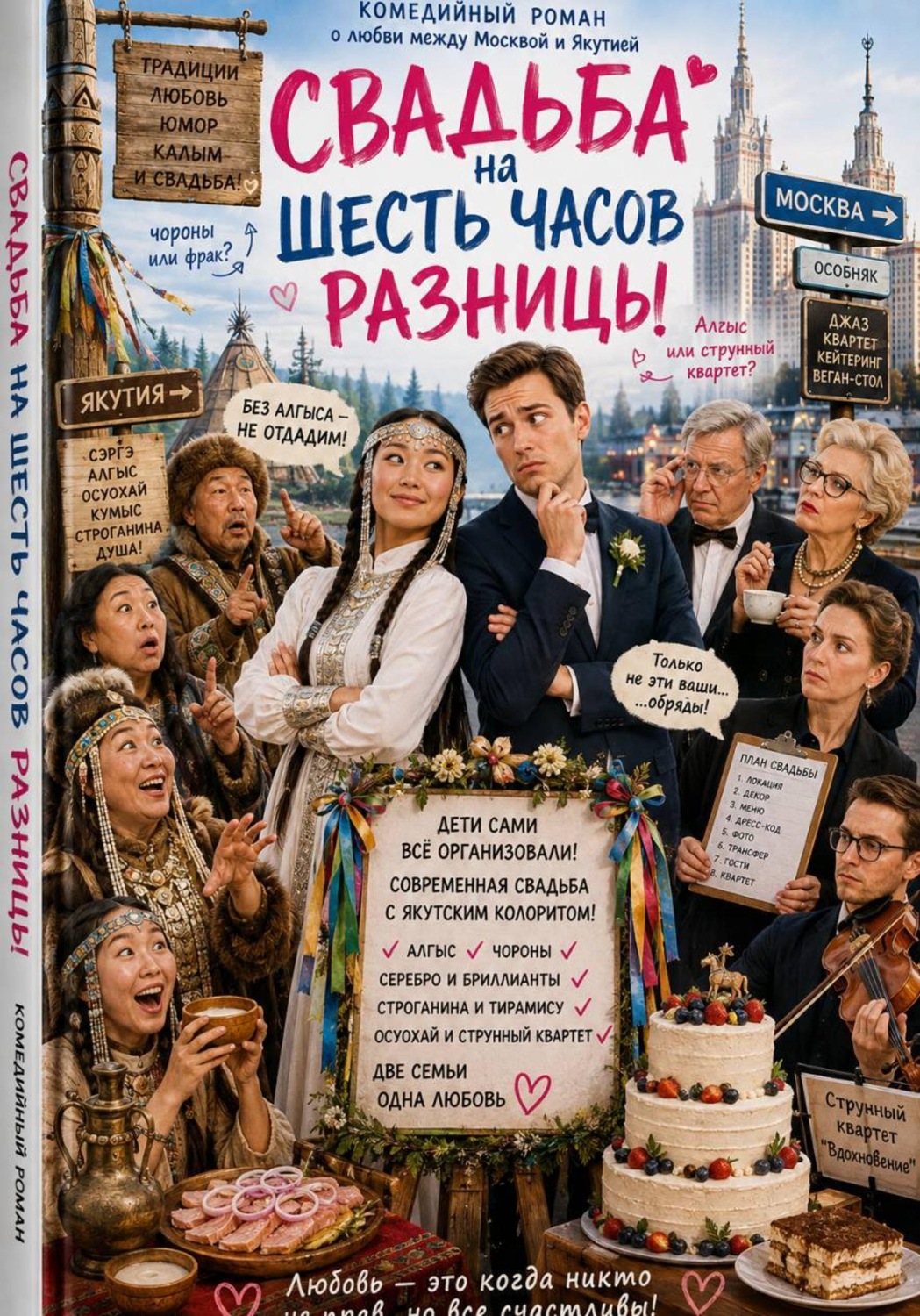Обложка книги «СВАДЬБА НА ШЕСТЬ ЧАСОВ РАЗНИЦЫ»
