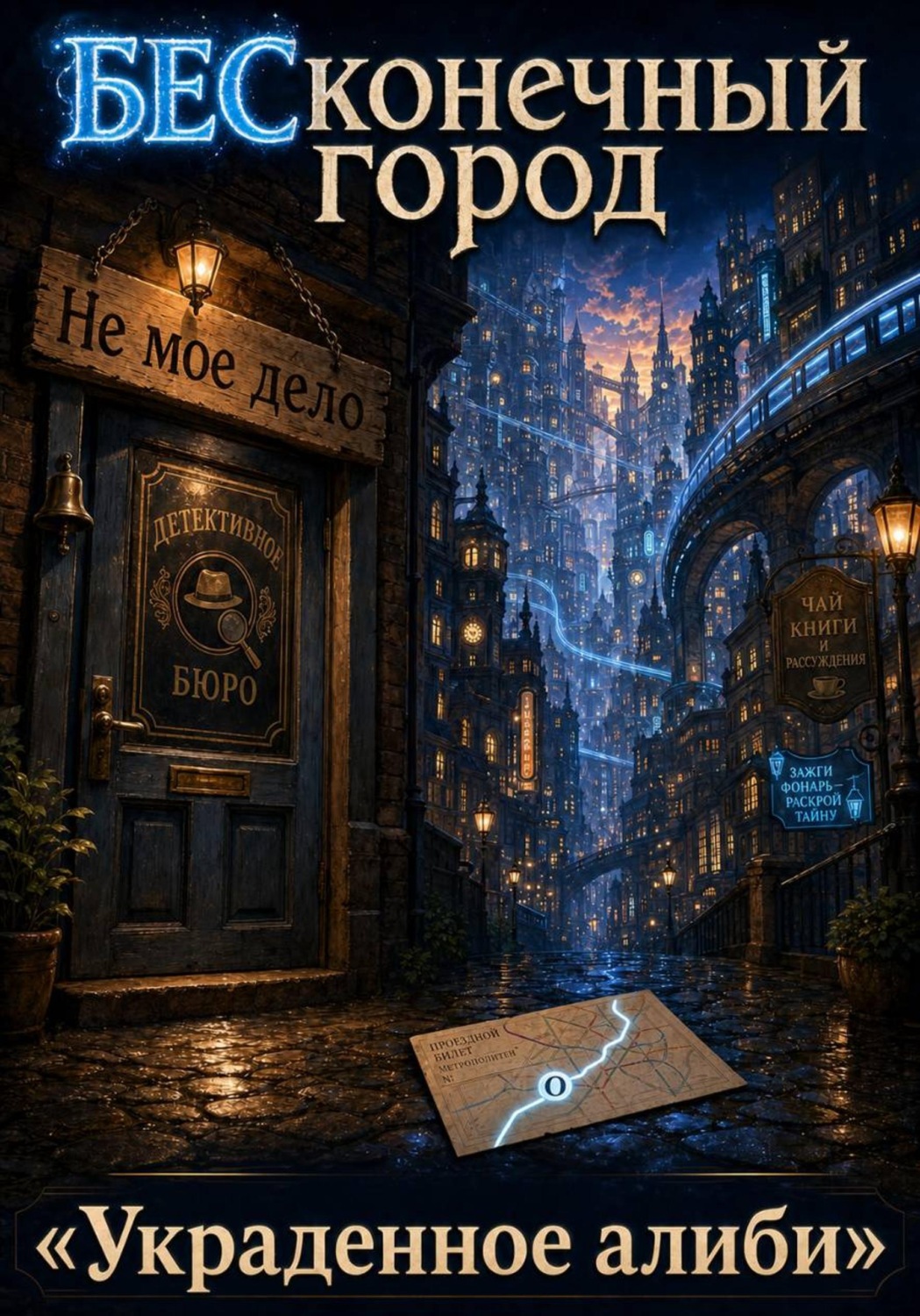 Обложка книги «БЕСконечный город. «Украденное алиби»»