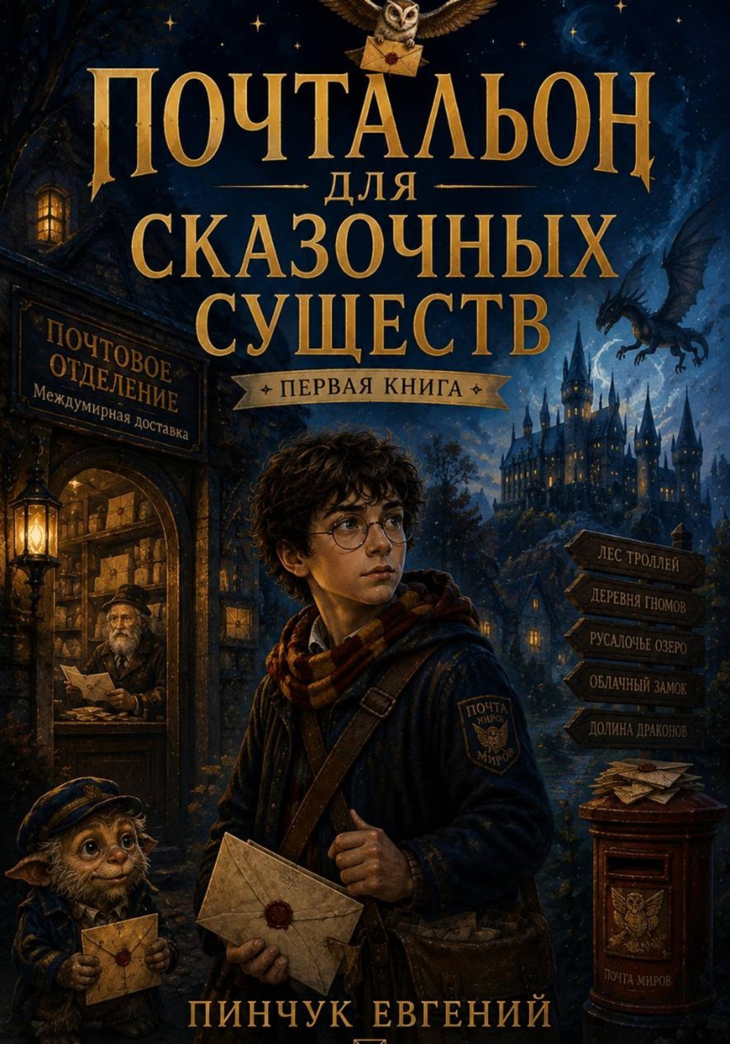 Обложка книги «Почтальон для сказочных существ»