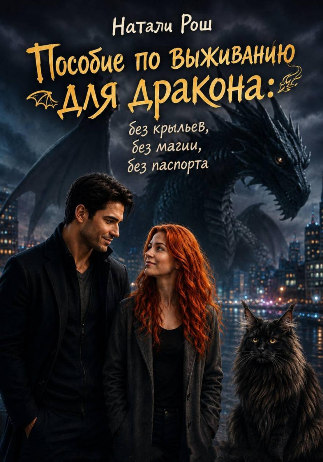 Обложка книги «Пособие по выживанию для дракона: без крыльев, без магии, без паспорта»