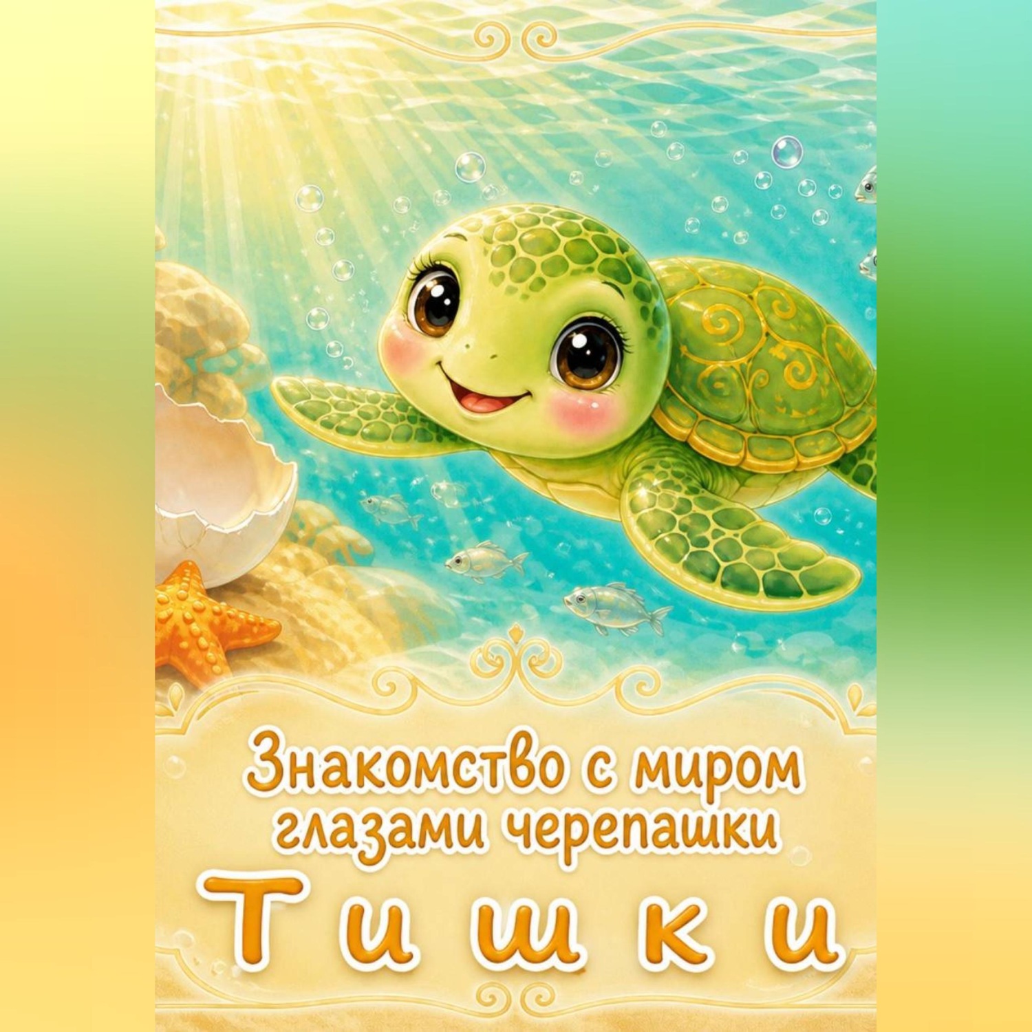 Обложка книги «Знакомство с миром глазами черепашки Тишки»