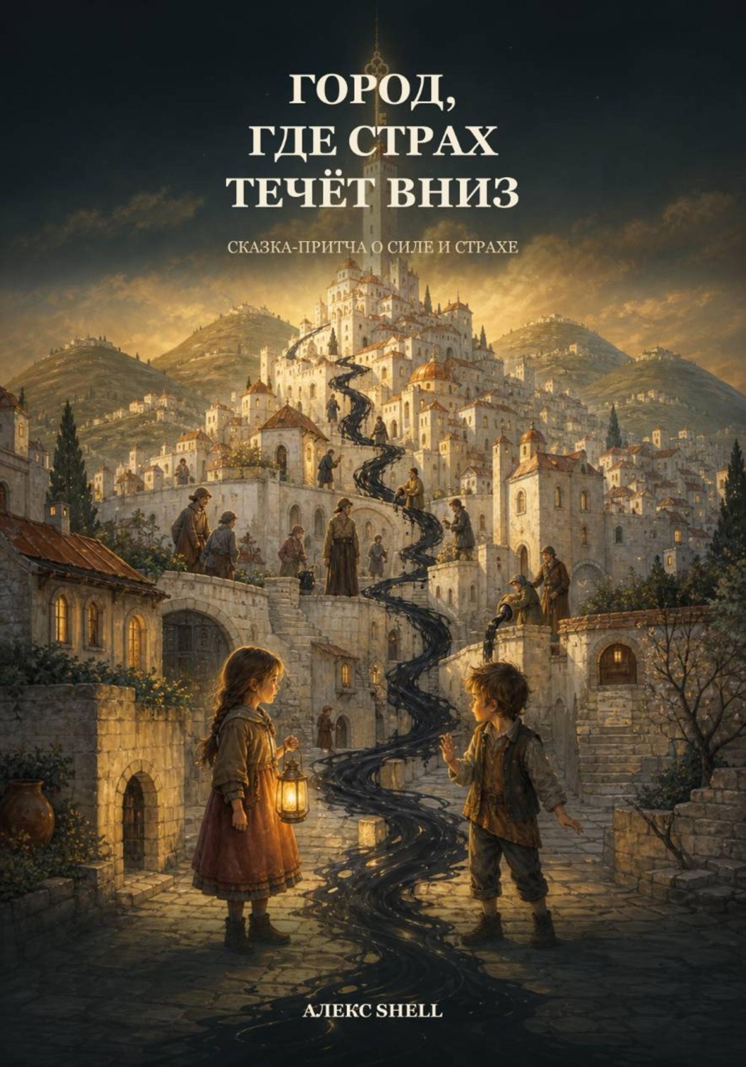 Обложка книги «Город, где страх течёт вниз»