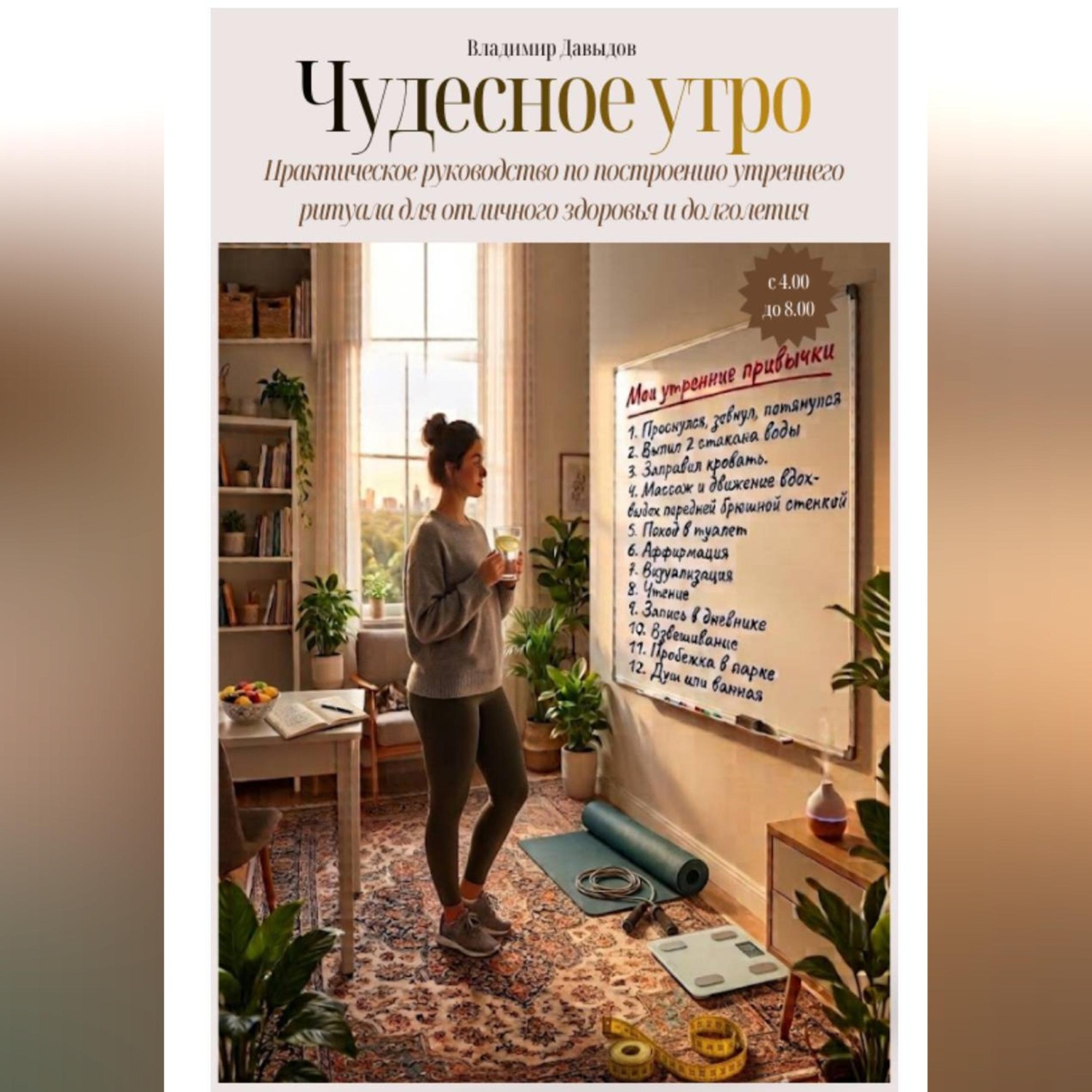 Обложка книги «Чудесное утро. Практическое руководство по построению утреннего ритуала для отличного здоровья и долголетия»