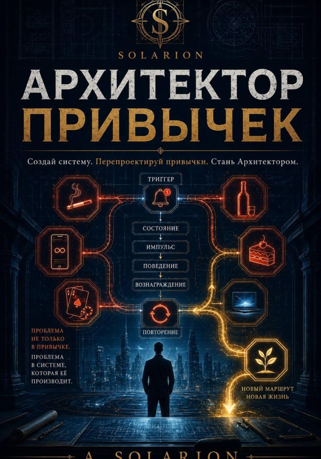 Обложка книги «Архитектор привычек» — A. Solarion