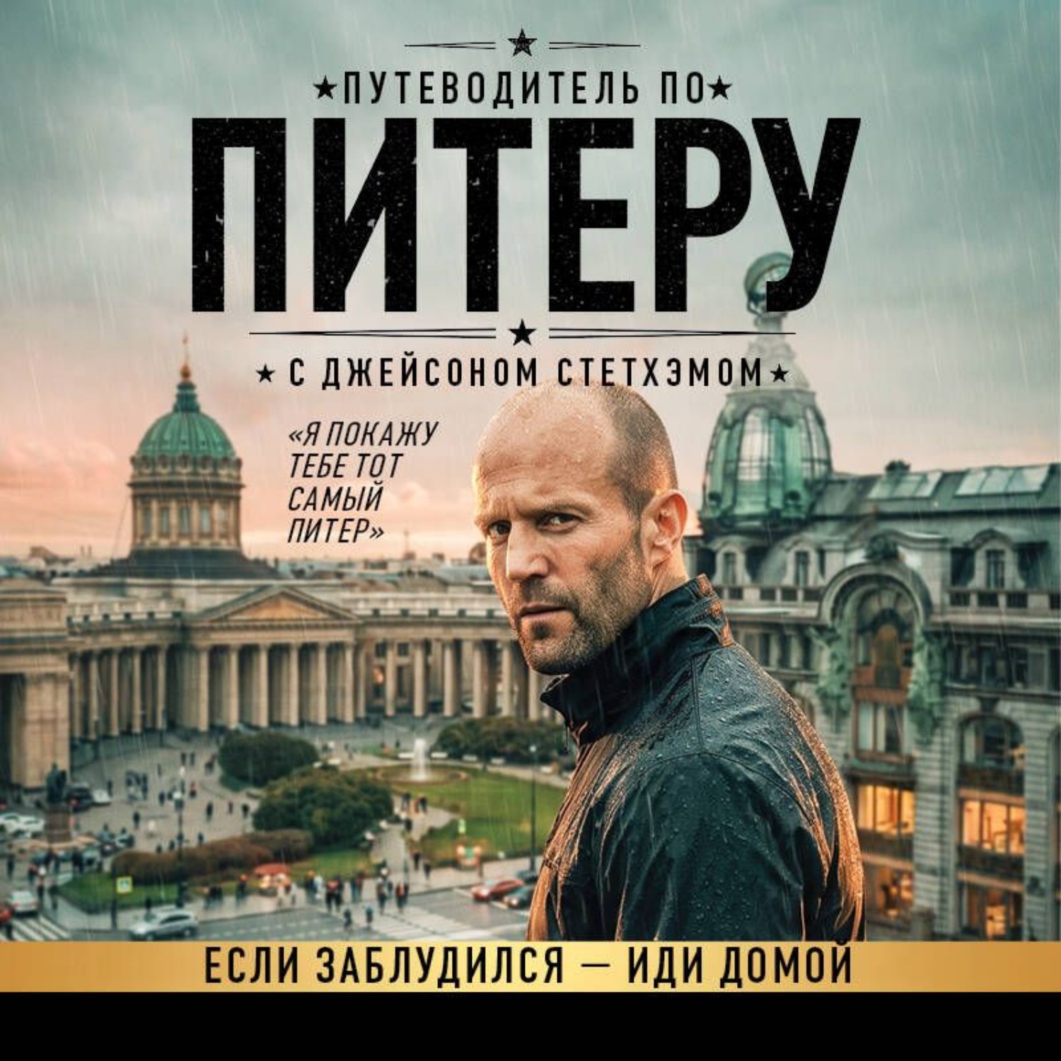 Обложка книги «Путеводитель по Питеру с Джейсоном Стетхэмом»