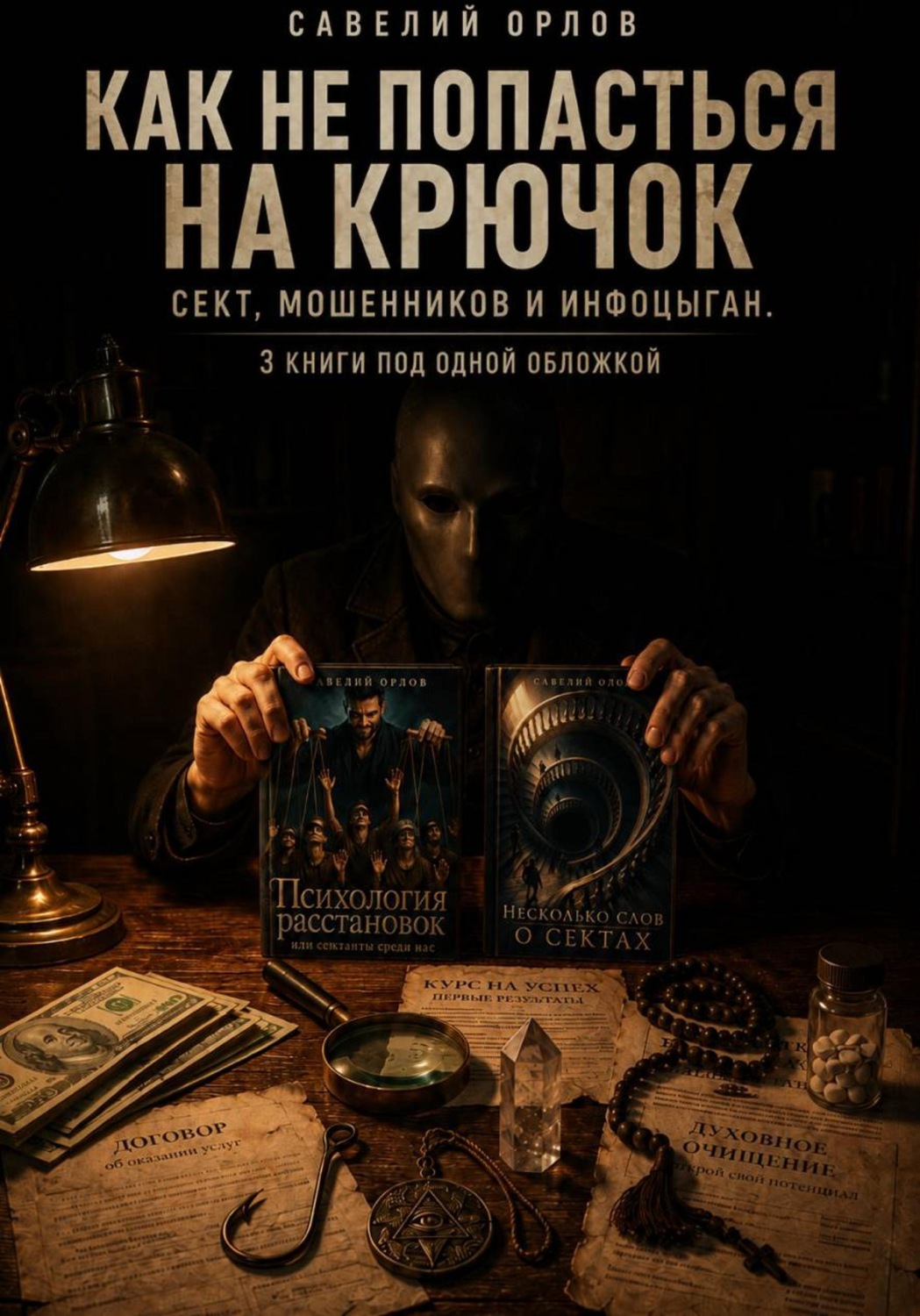 Обложка книги «Как не попасться на крючок сект, мошенников и инфоцыган. 3 книги под одной обложкой»