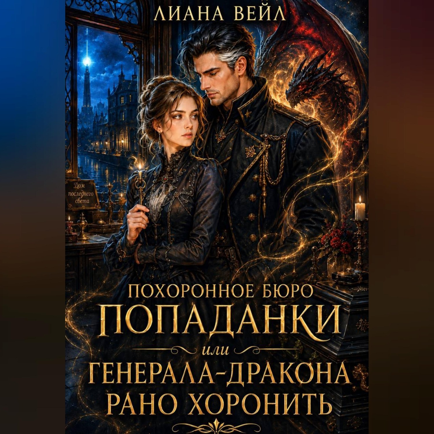 Обложка книги «Похоронное бюро попаданки, или Генерала-дракона рано хоронить»