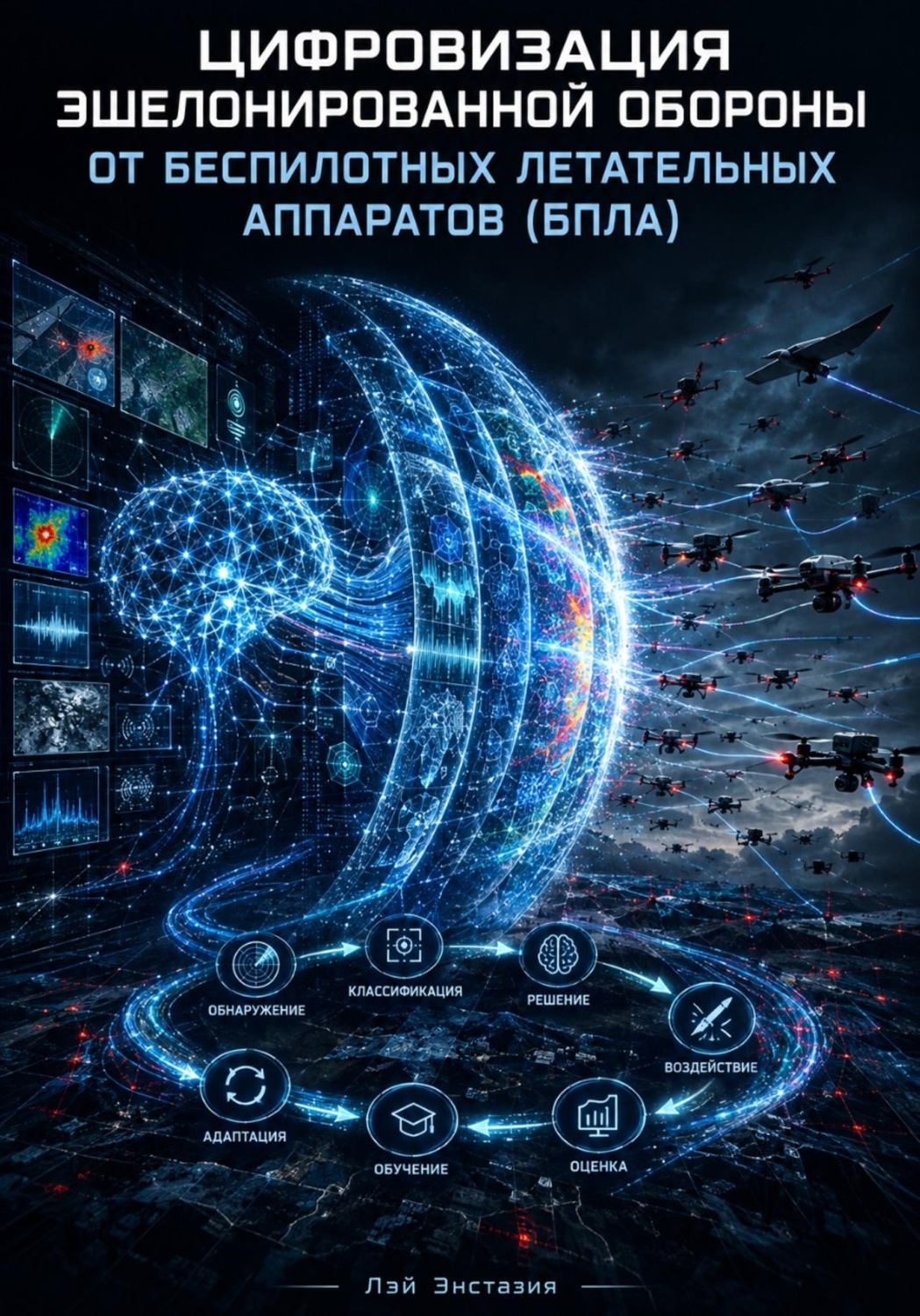 Обложка книги «Цифровизация эшелонированной обороны от беспилотных летательных аппаратов (БПЛА)»