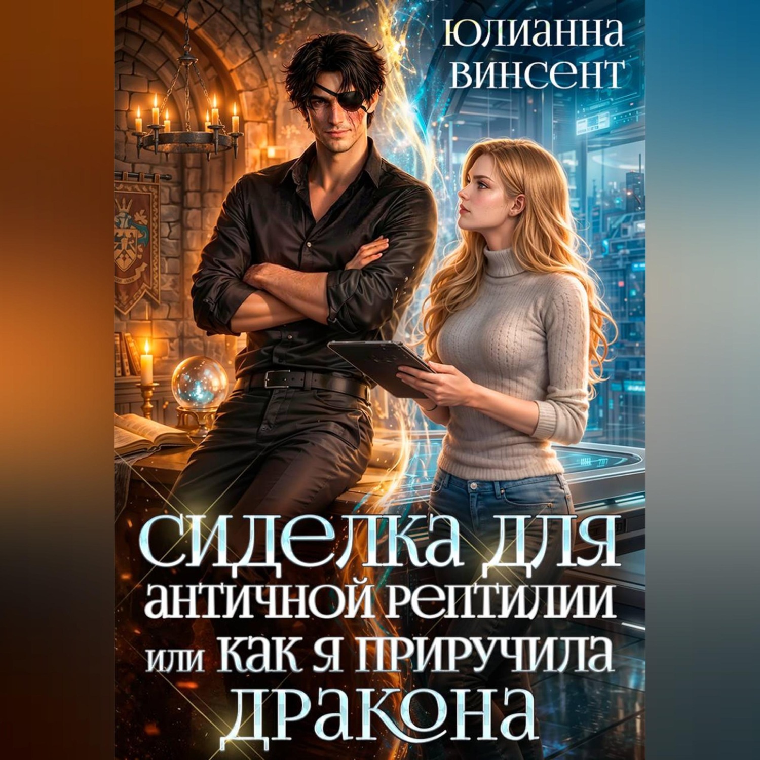Обложка книги «Сиделка для античной рептилии или Как я приручила дракона»