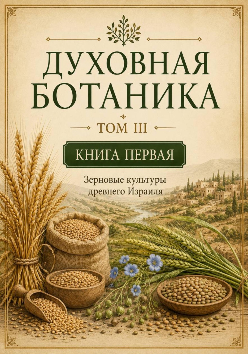 Обложка книги «Духовная ботаника. Том III. Плоды, злаки и культурные растения Библии. Книга первая»