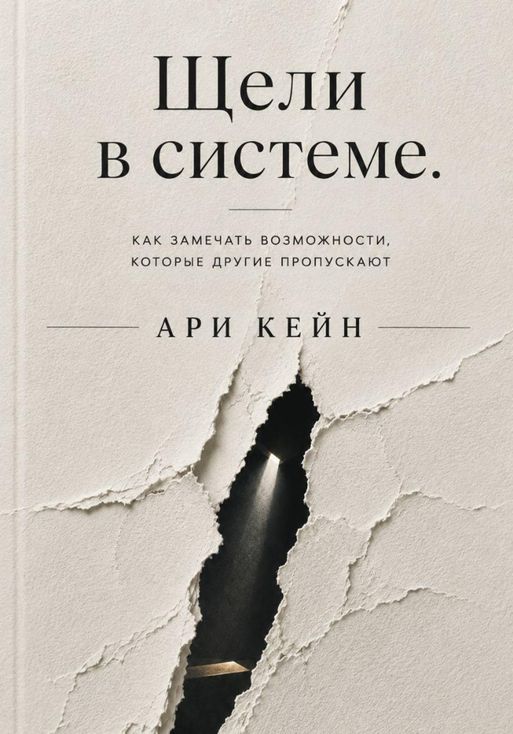 Обложка книги «Щели в системе. Как замечать возможности, которые другие пропускают»