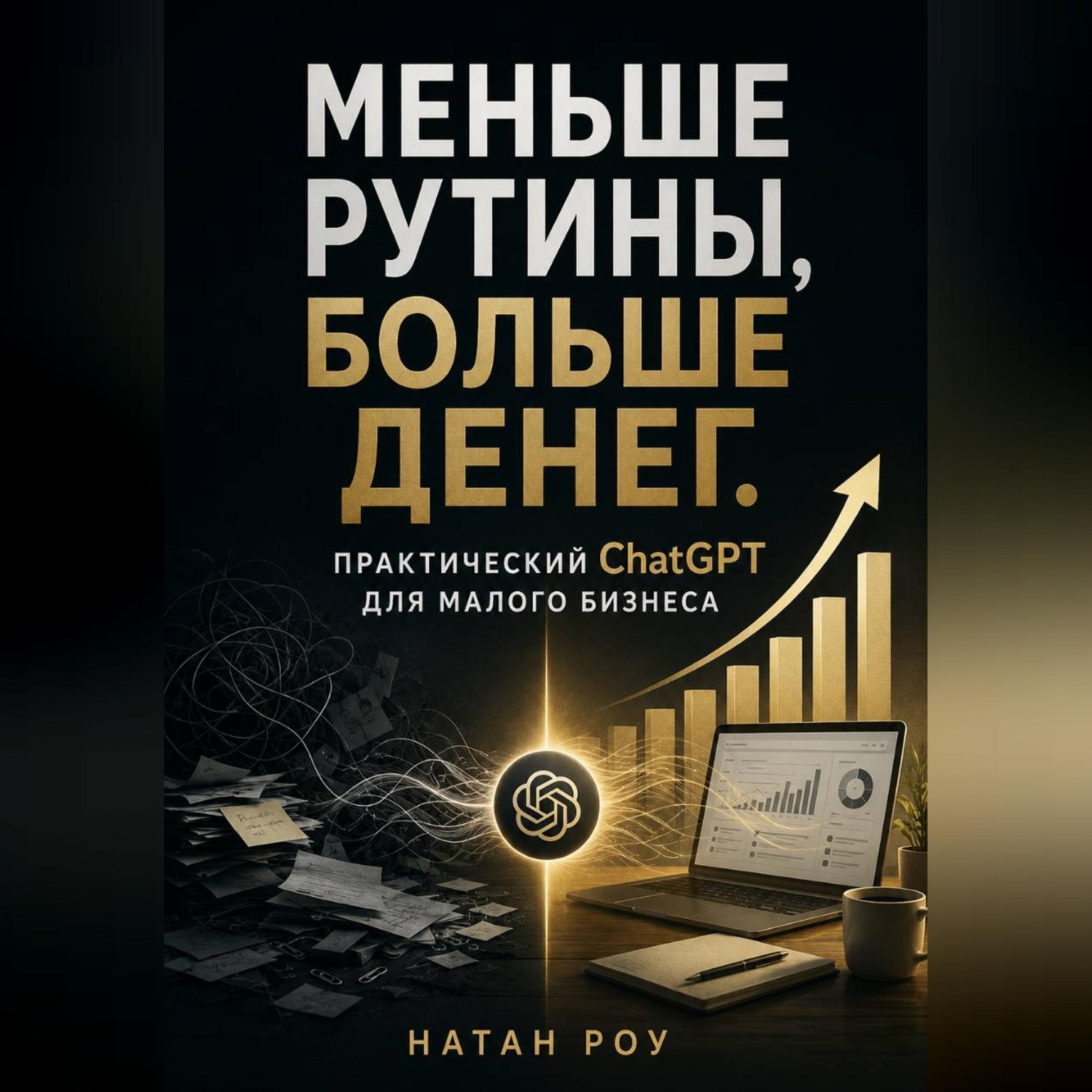 Обложка книги «Меньше рутины, больше денег. Практический ChatGPT для малого бизнеса»