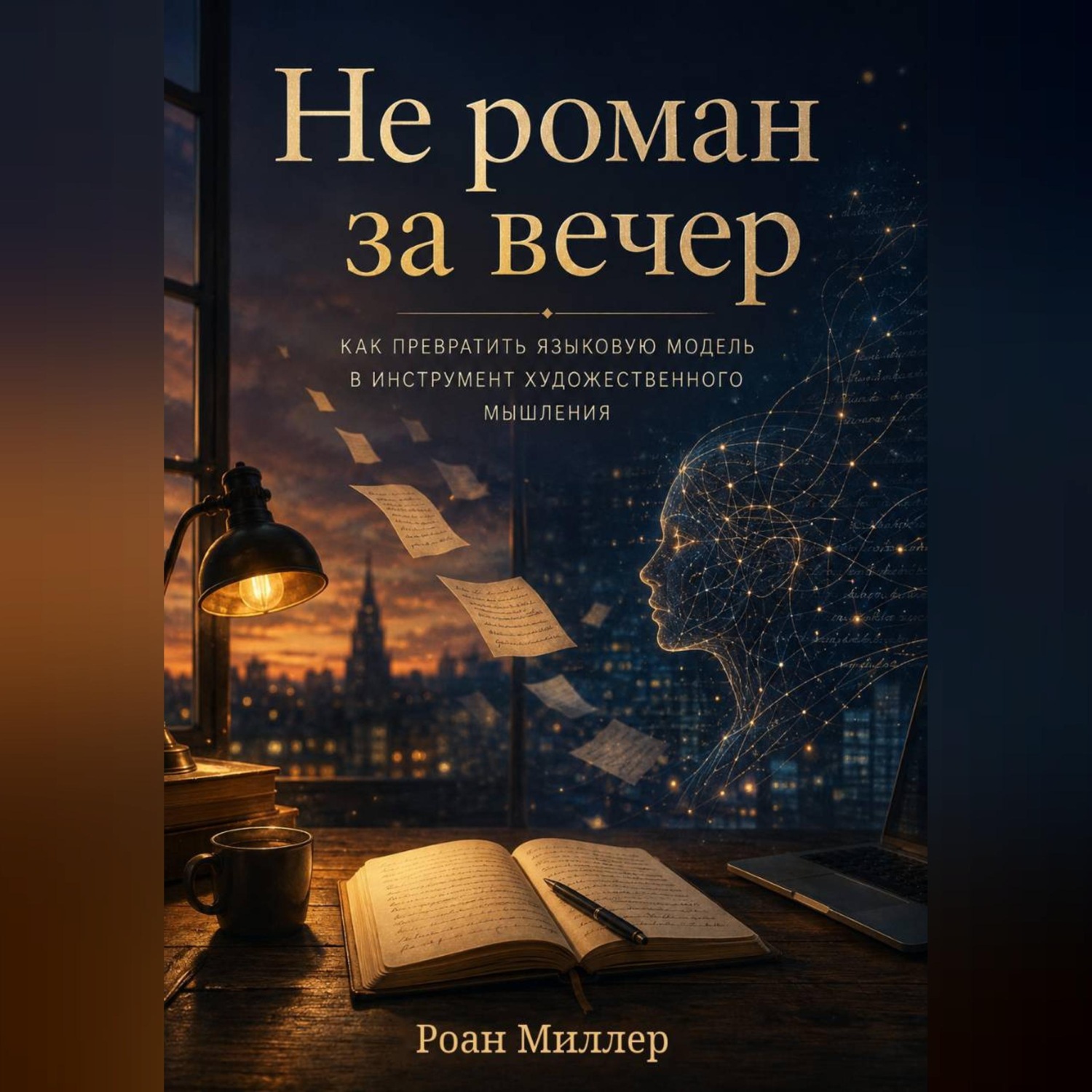 Обложка книги «Не роман за вечер. Как превратить языковую модель в инструмент художественного мышления»