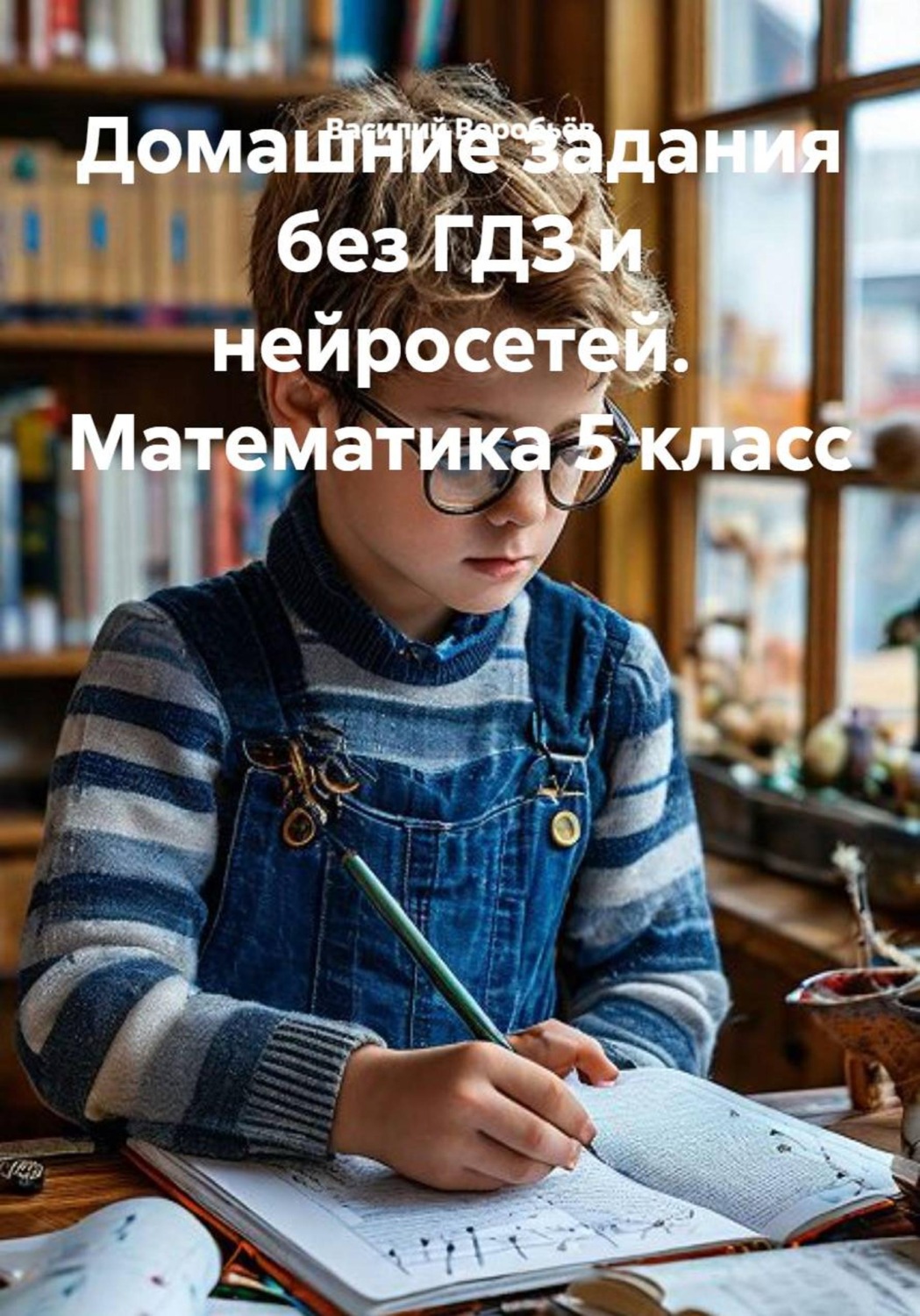 Обложка книги «Домашние задания без ГДЗ и нейросетей. Математика 5 класс»