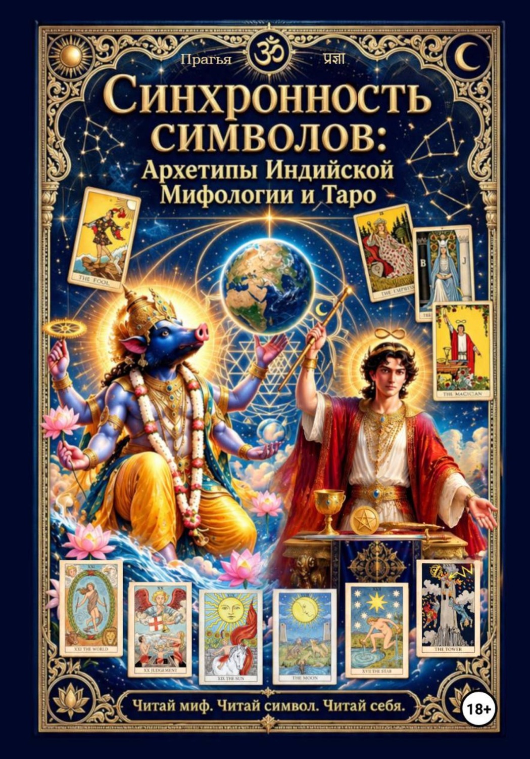 Обложка книги «Синхронность символов: Архетипы индийской мифологии и Таро.»