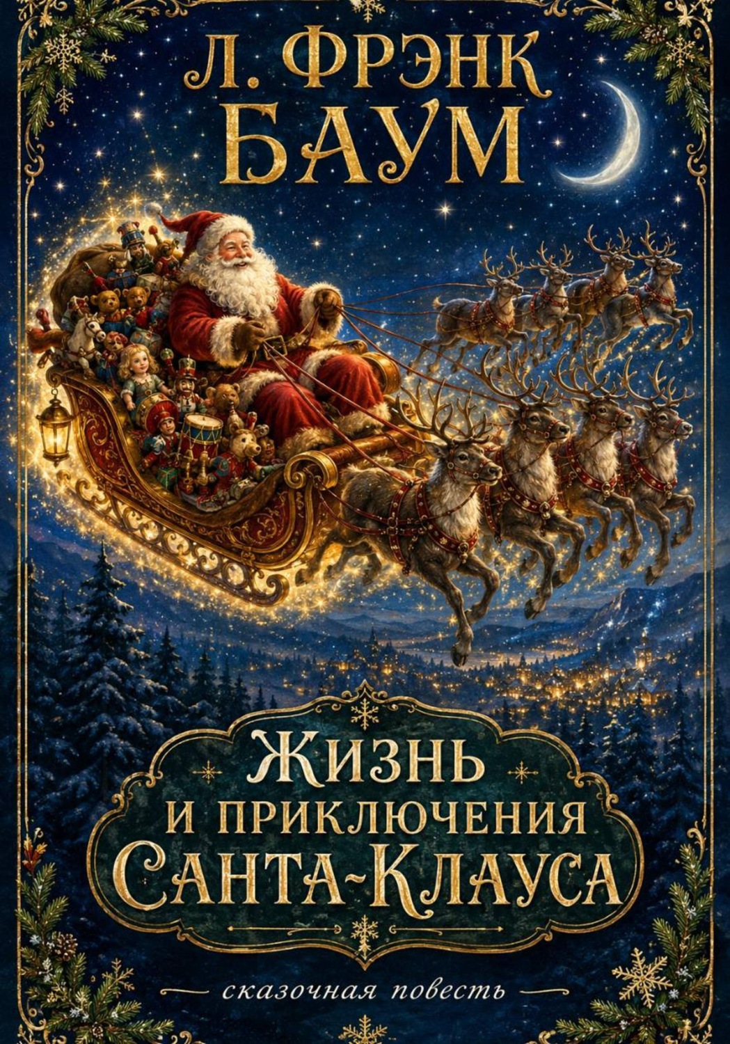 Обложка книги «Жизнь и приключения Санта-Клауса»
