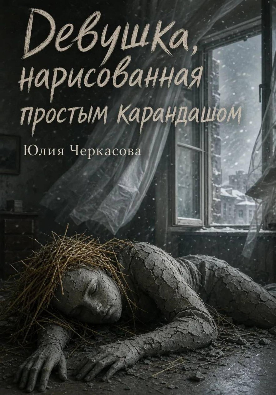 Обложка книги «Девушка, нарисованная простым карандашом»
