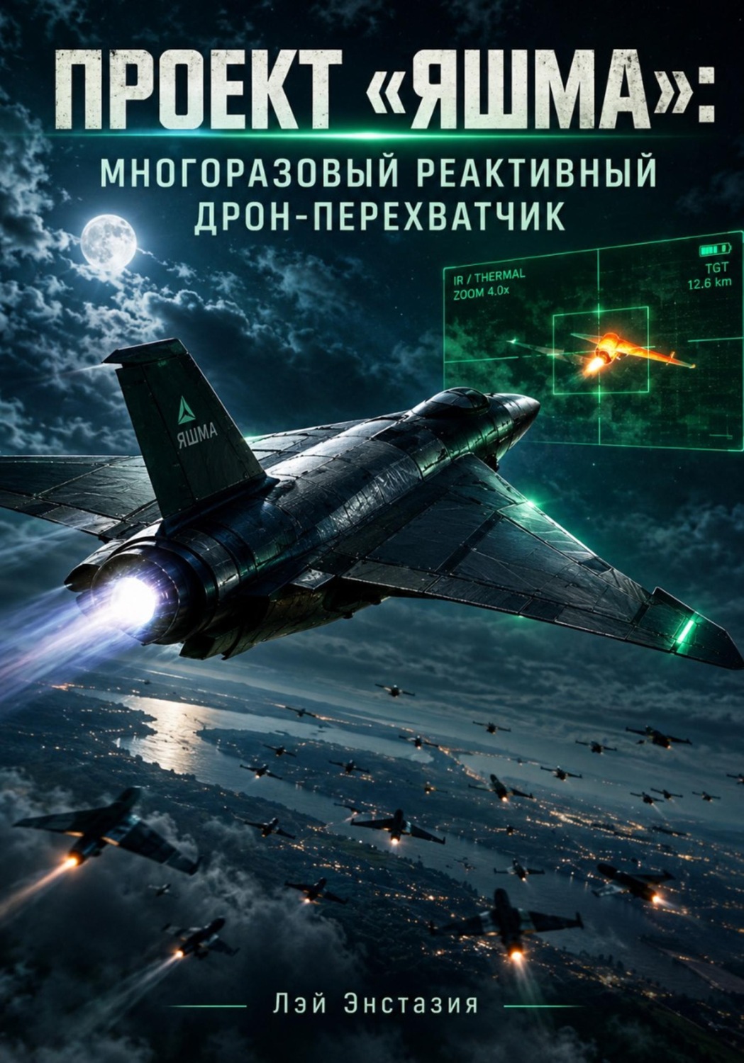 Обложка книги «Проект «Яшма»: многоразовый реактивный дрон-перехватчик»