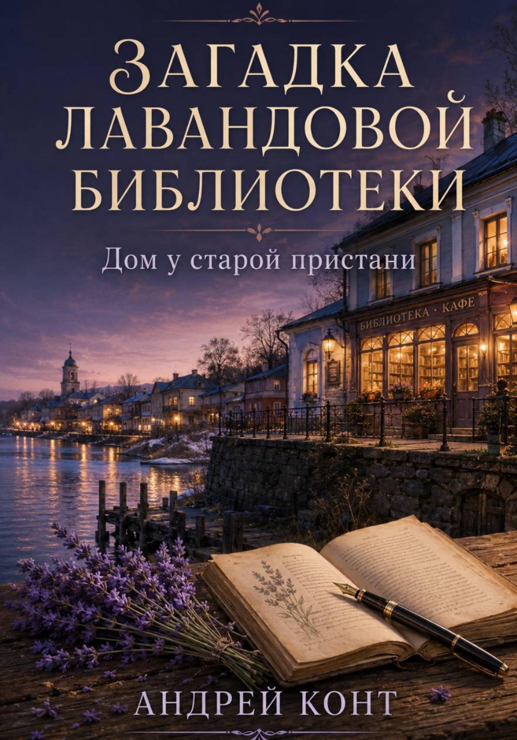 Обложка книги «Загадка лавандовой библиотеки. Дом у старой пристани»