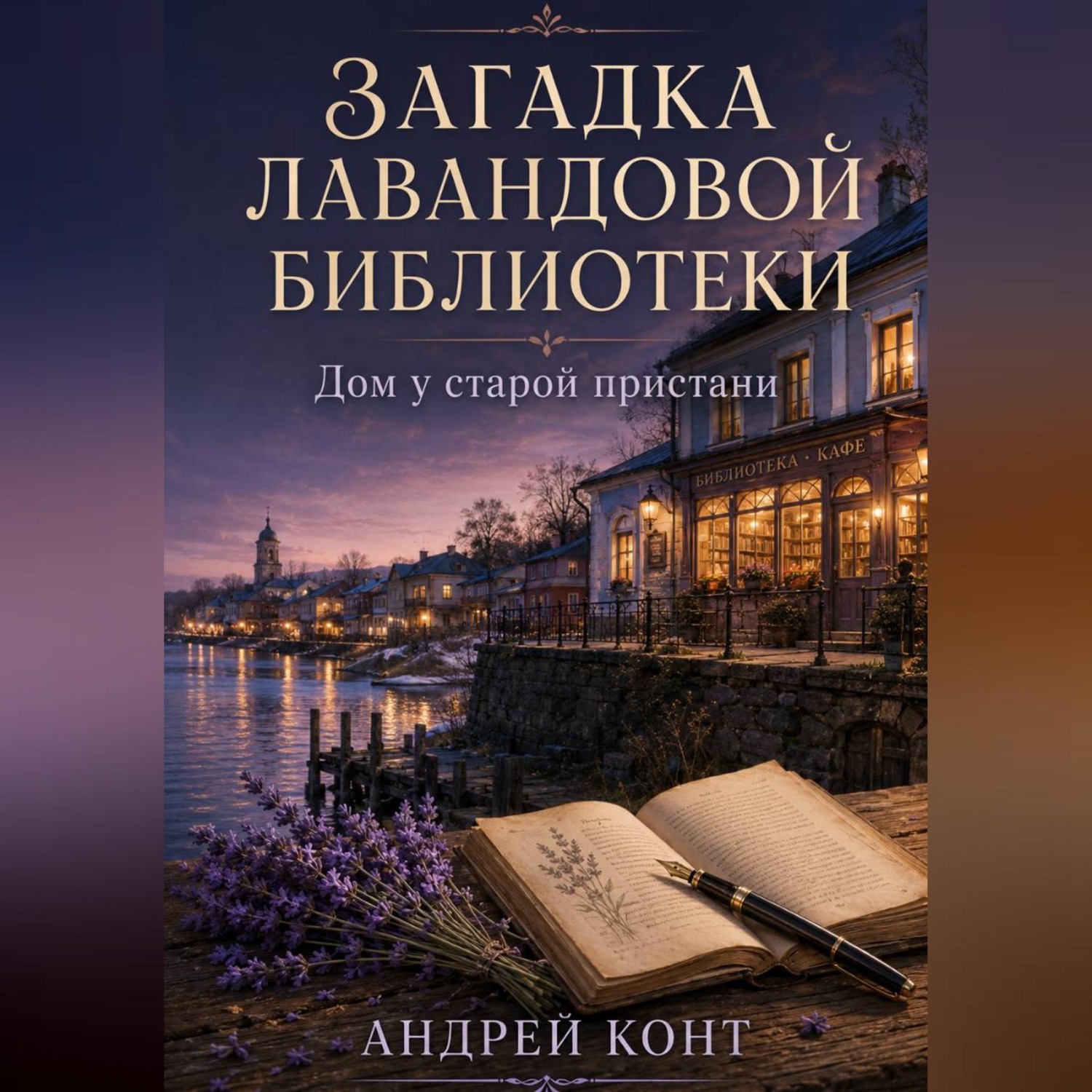 Обложка книги «Загадка лавандовой библиотеки. Дом у старой пристани»