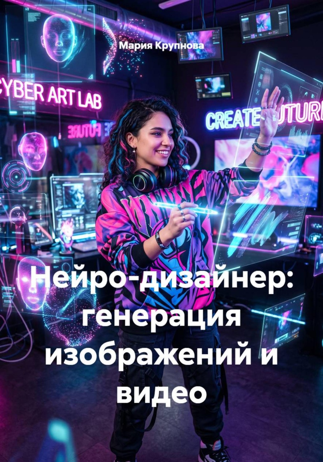 Обложка книги «Нейро-дизайнер: генерация изображений и видео»