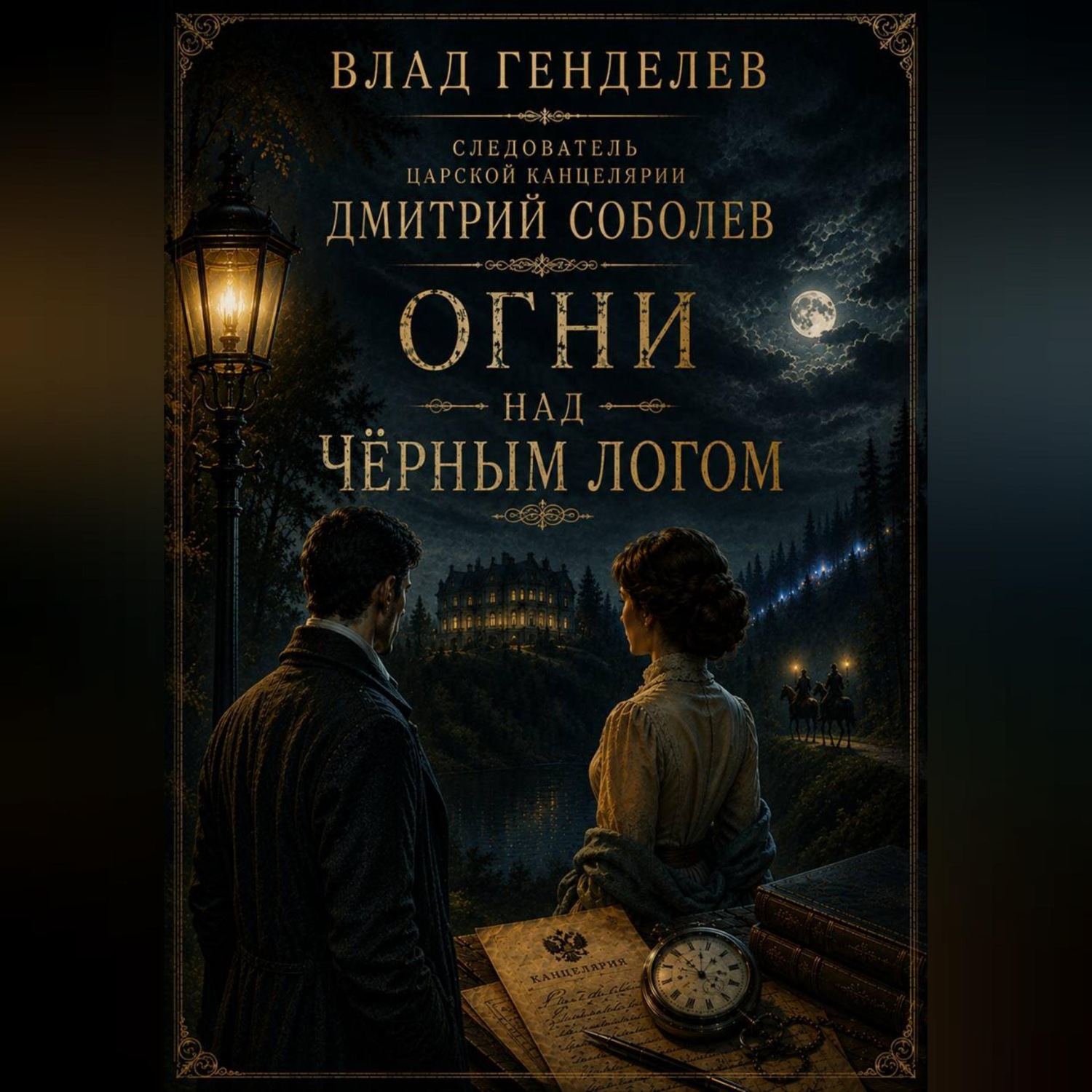 Обложка книги «Следователь царской канцелярии Дмитрий Соболев. Огни над Чёрным Логом»