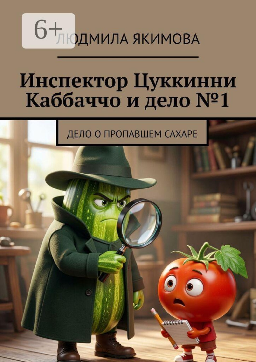 Обложка книги «Инспектор Цуккинни Каббаччо и дело №1. Дело о пропавшем сахаре»