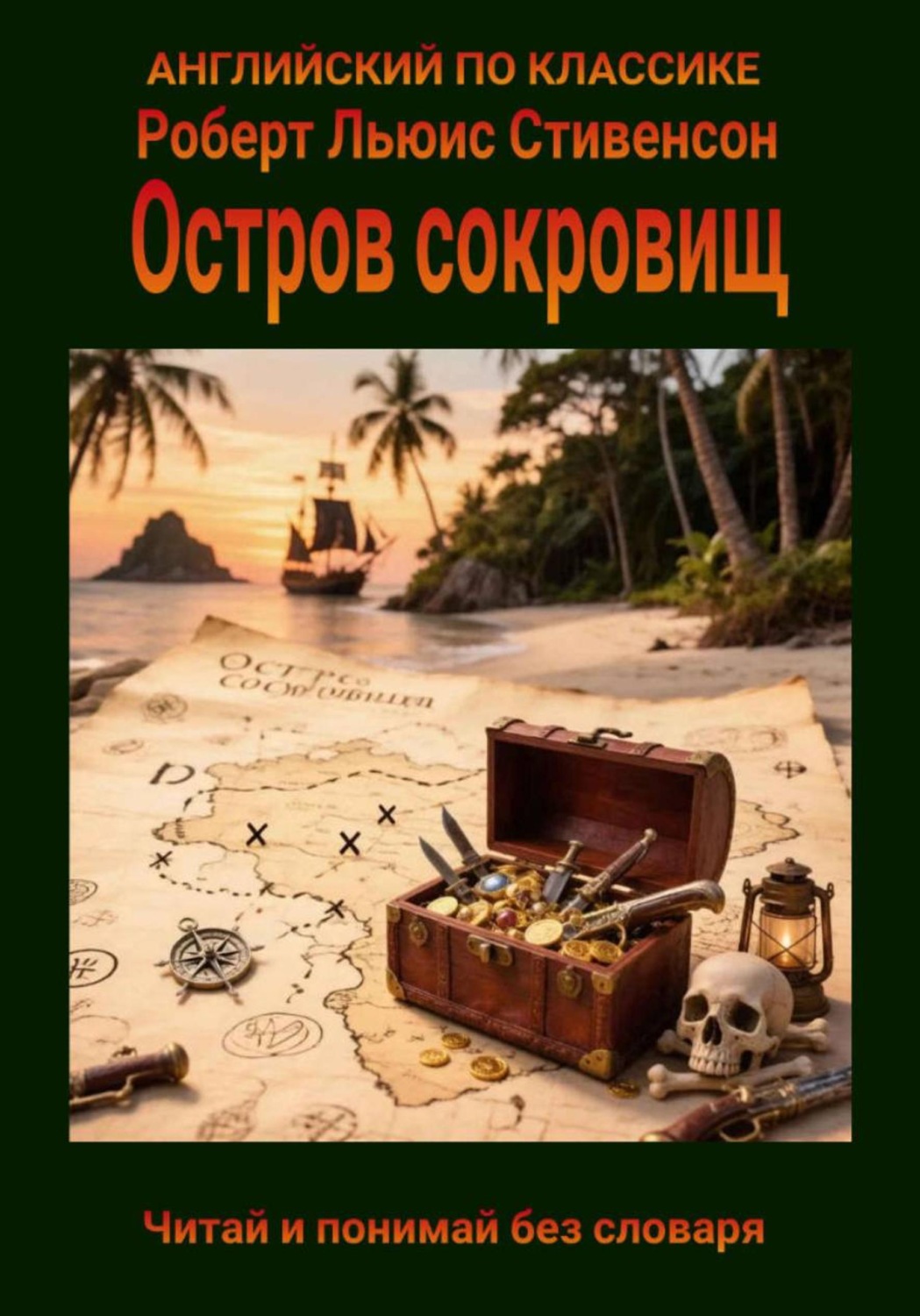 Обложка книги «Остров сокровищ на английском языке с параллельным переводом на русский»
