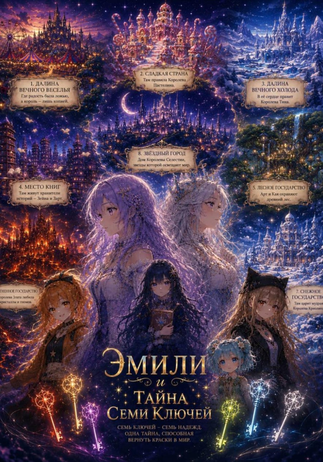 Обложка книги «Эмили и тайна семи ключей»