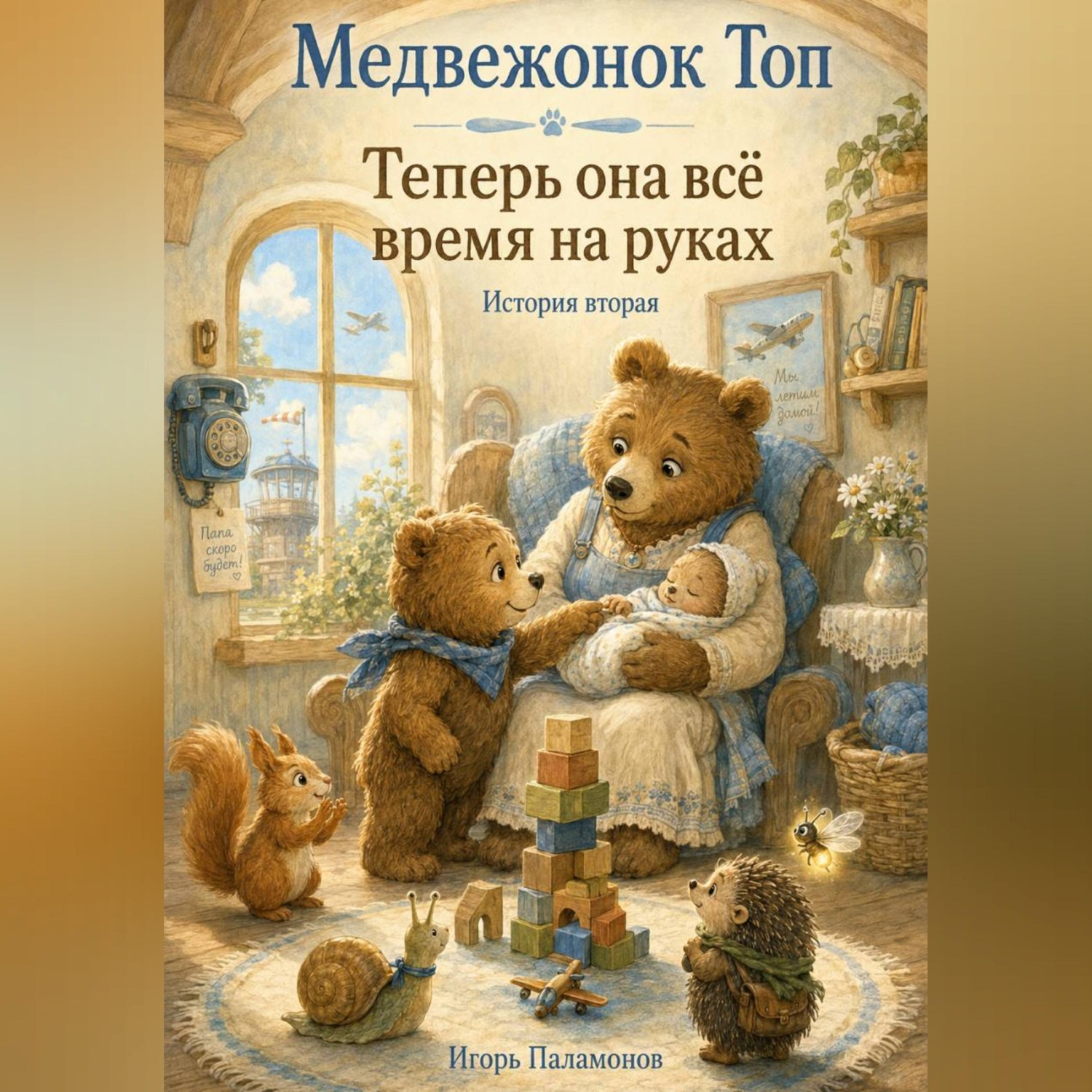 Обложка книги «Медвежонок Топ. Теперь она всё время на руках»