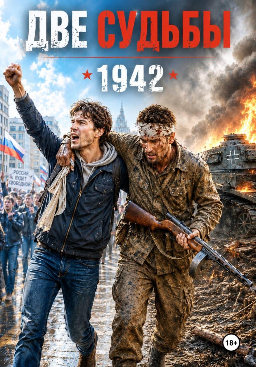 Обложка книги «Две судьбы 1942»