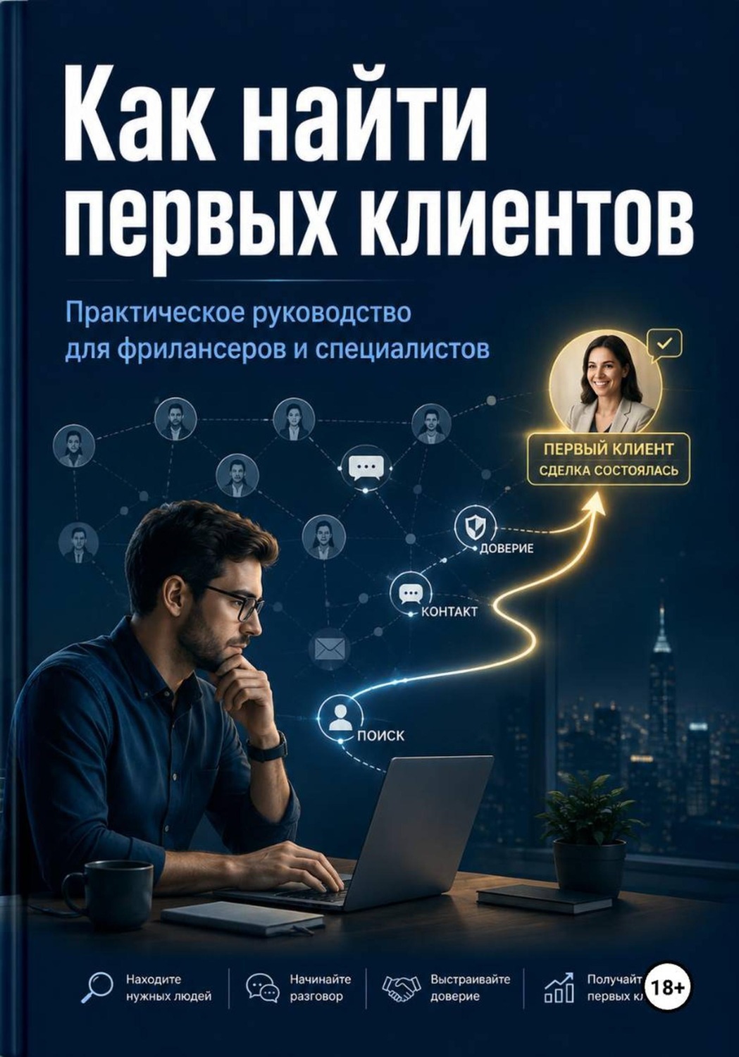 Обложка книги «Как найти первых клиентов»
