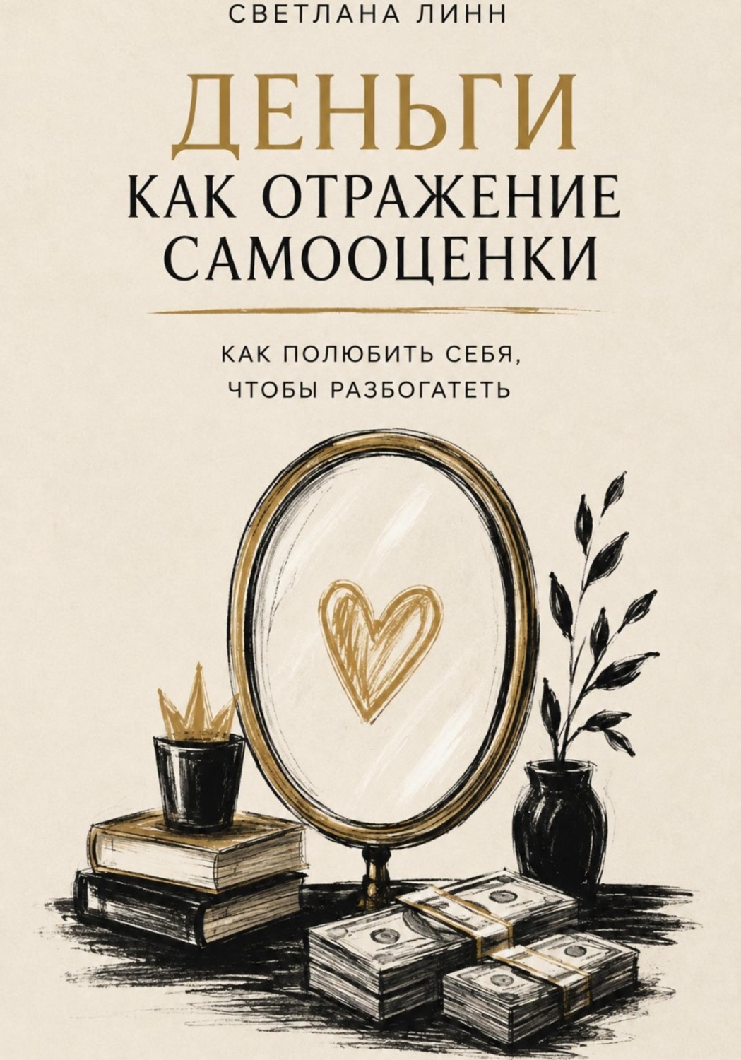 Обложка книги «Деньги как отражение самооценки: как полюбить себя, чтобы разбогатеть»