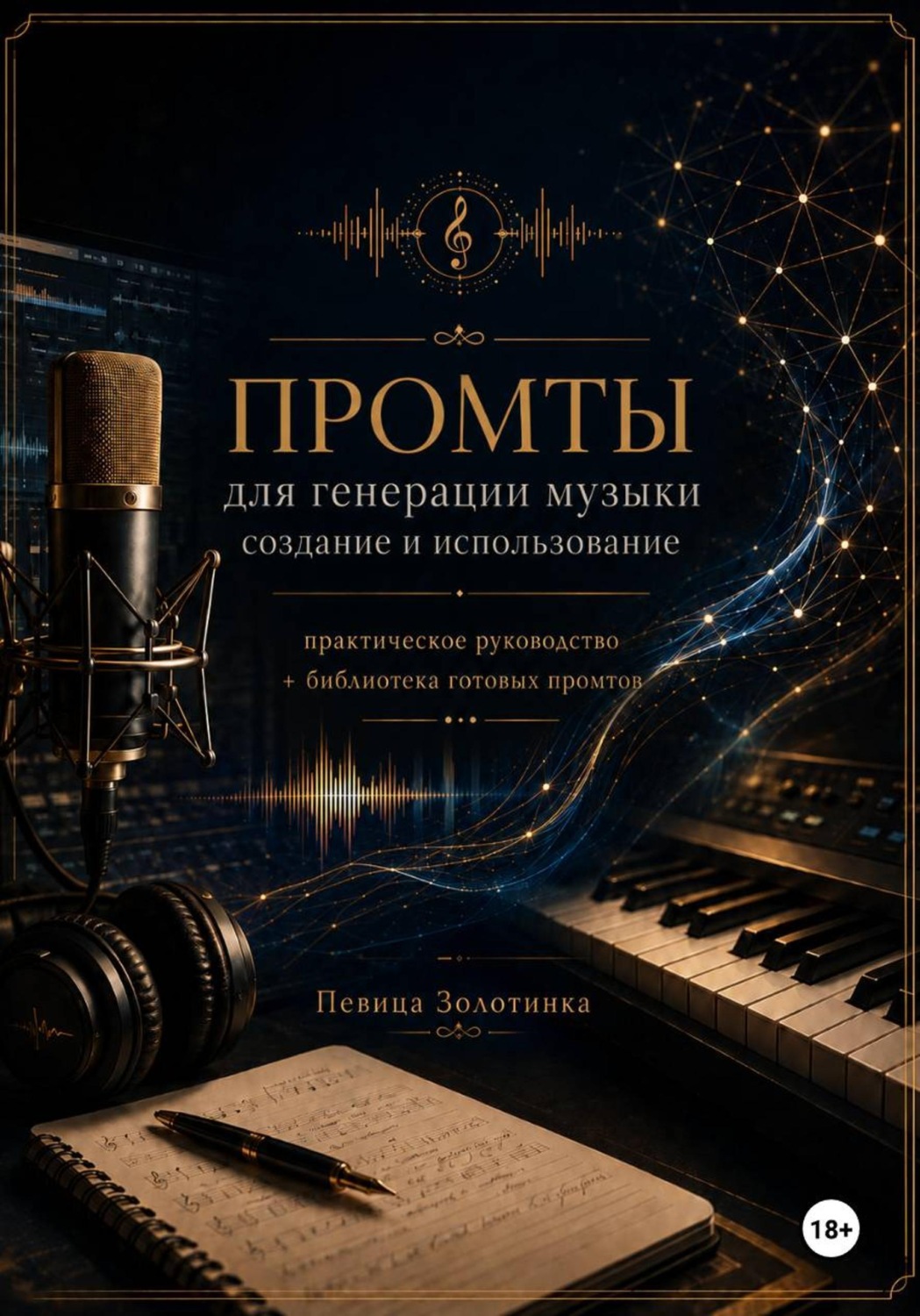 Обложка книги «Промты для генерации музыки: создание и использование»