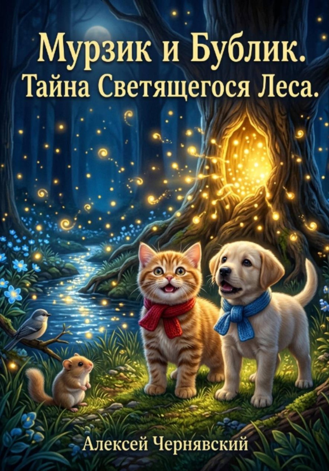 Обложка книги «Мурзик и Бублик. Секрет светящегося леса. Книга 3»