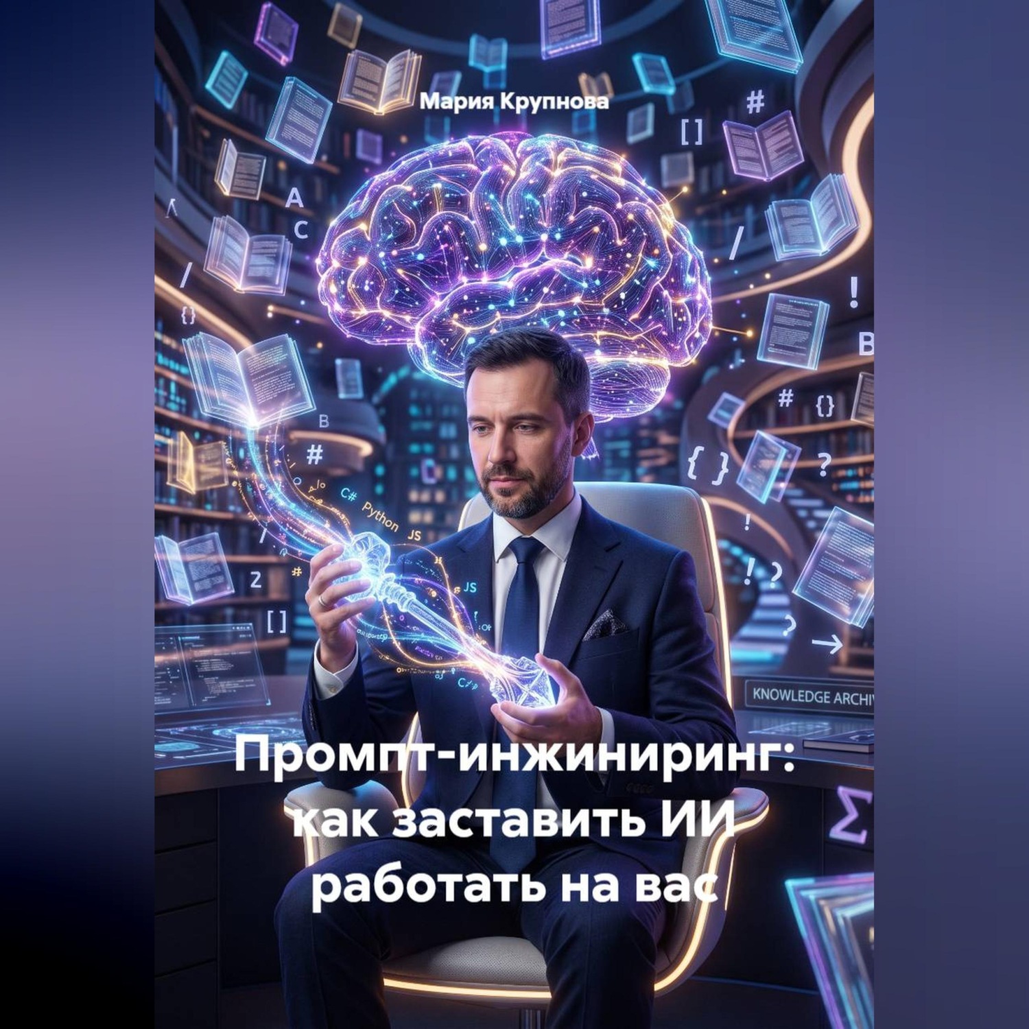 Обложка книги «Промпт-инжиниринг: как заставить ИИ работать на вас»
