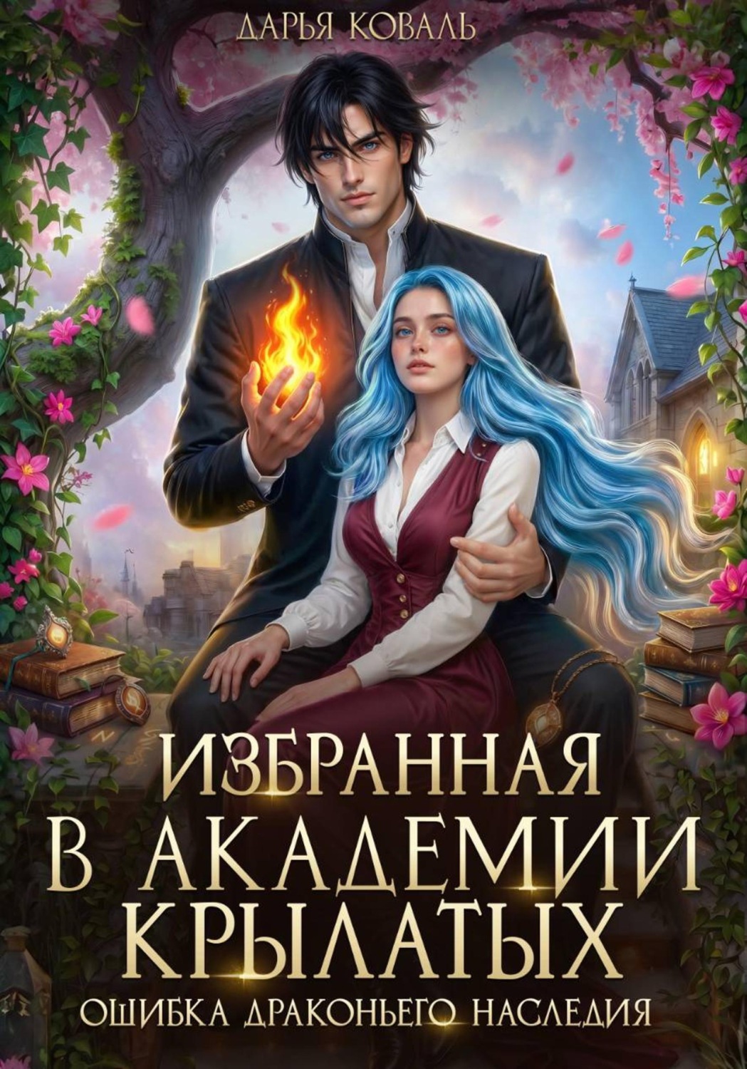 Обложка книги «Избранная в Академии Крылатых. Ошибка драконьего наследия»