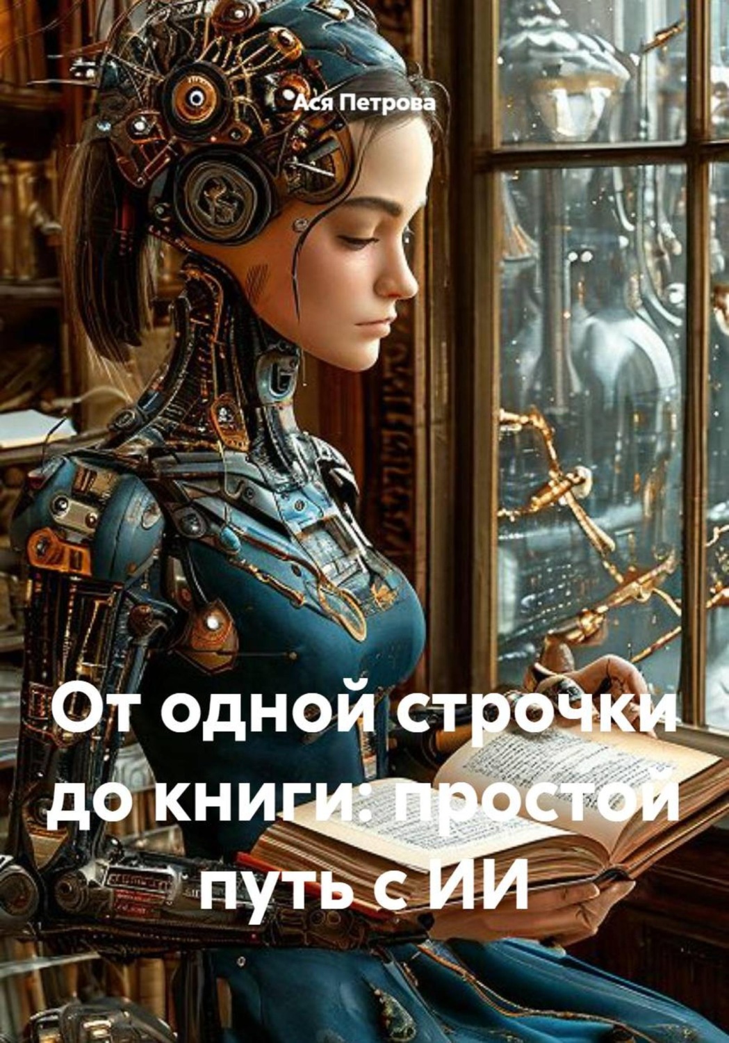 Обложка книги «От одной строчки до книги: простой путь с ИИ»