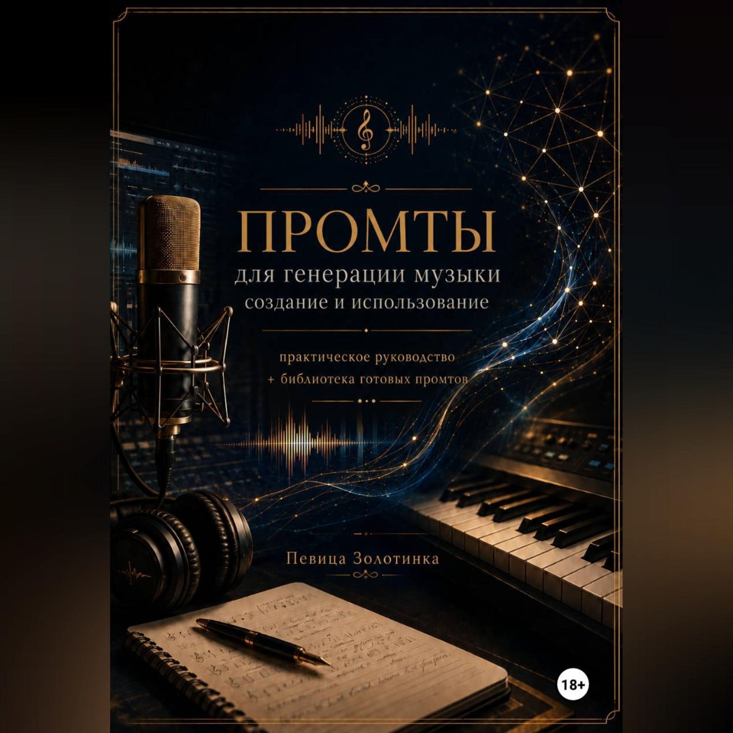 Обложка книги «Промты для генерации музыки: создание и использование»
