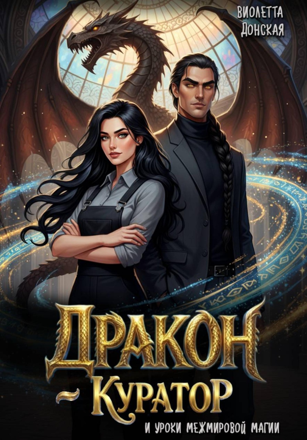 Обложка книги «Дракон-куратор и уроки межмировой магии»