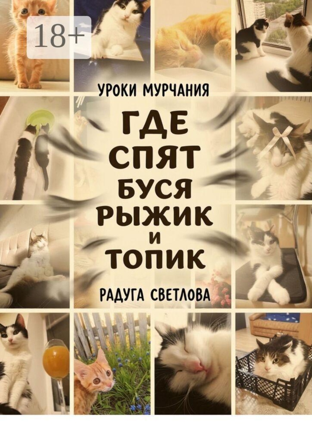 Обложка книги «Где спят Буся, Рыжик и топик. Уроки мурчания»