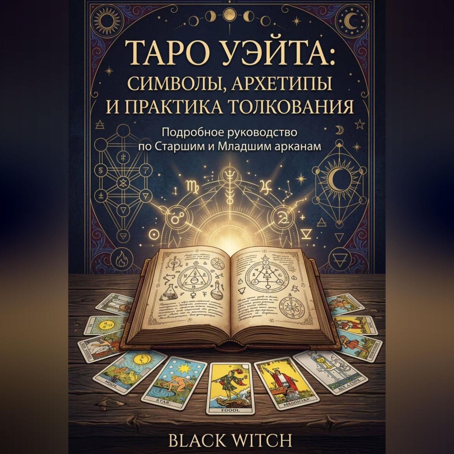 Обложка книги «Таро Уэйта: символы, архетипы и практика толкования. Часть первая»