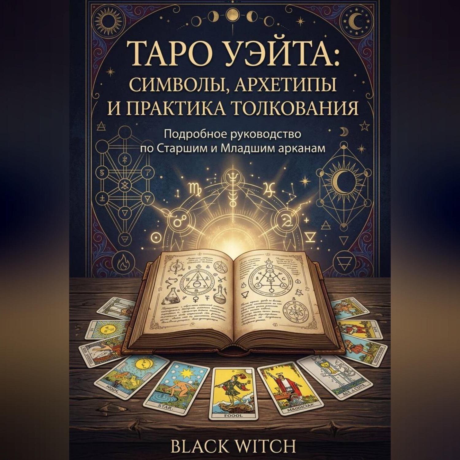 Обложка книги ««Таро Уэйта: символы, архетипы и практика толкования». Часть третья»